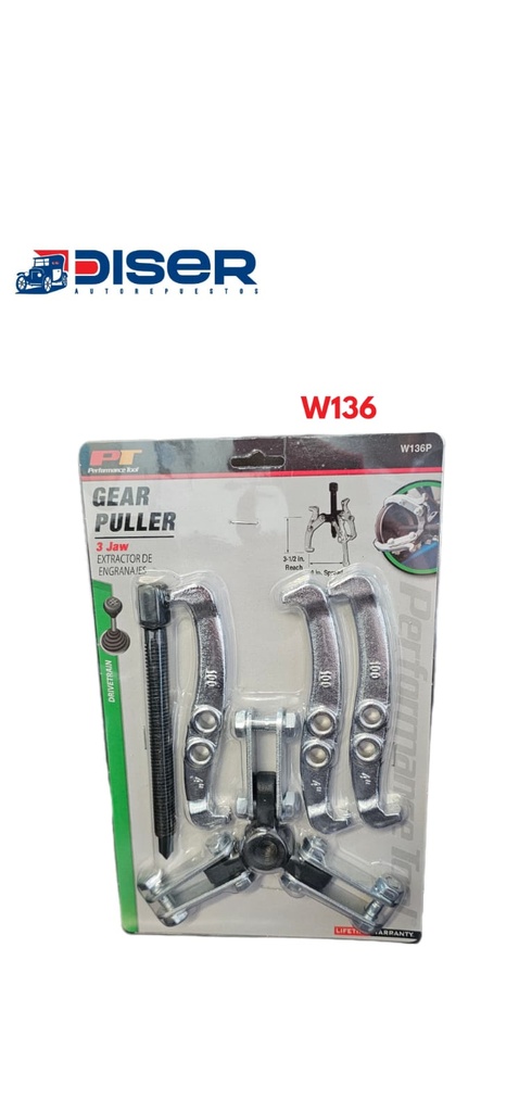 EXTRACTOR DE POLEAS 4 (3 UÑAS)