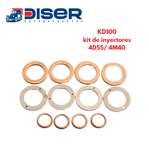 [KD100] KIT DE INYECTOR DIESEL 4 CIL. / MIT. MON 4D55/6. 4M40. GRACE