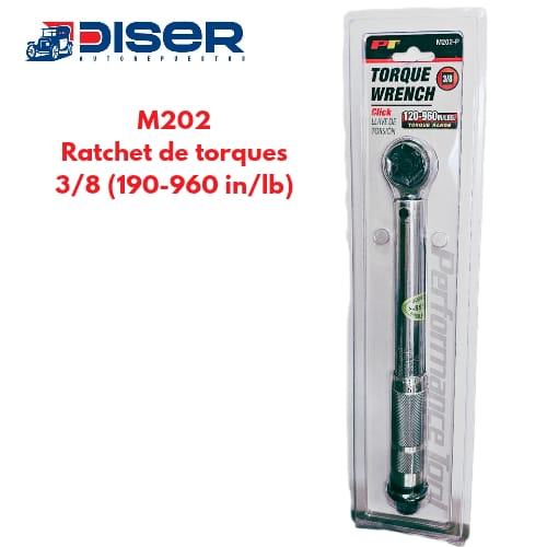 [M202-P] RATCHET DE TORQUE 3/8 190-960 IN/LBS