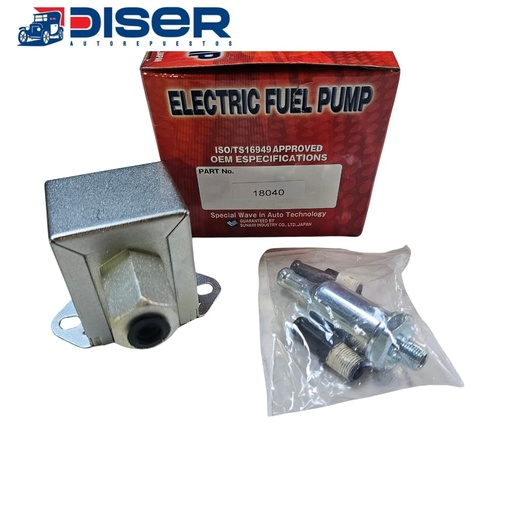 [18040] BOMBA DE GASOLINA ELEC. CUAD. 12V. (HEP-02) / UNI. P/CARBU
